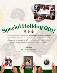 a flyer for a special holiday gift